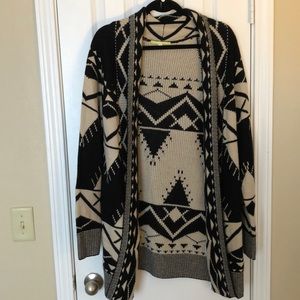 Aztec Print Cardigan